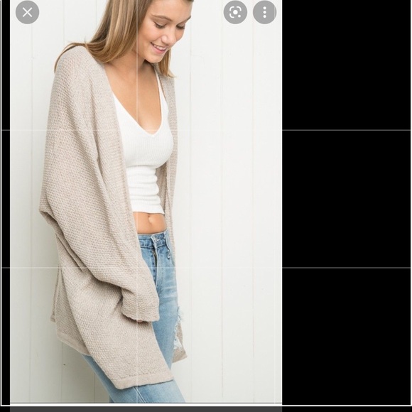 Brandt Melville Cream Carolina Cardigan. - Picture 4 of 8